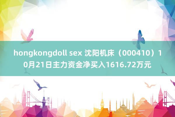 hongkongdoll sex 沈阳机床（000410）10月21日主力资金净买入1616.72万元