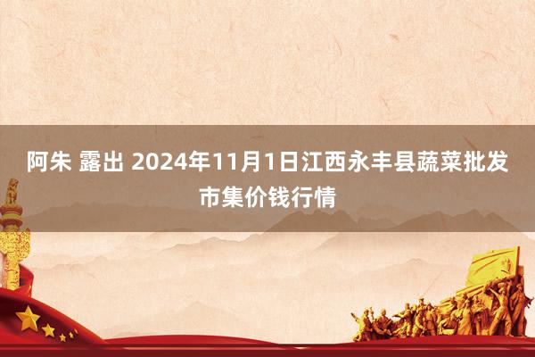 阿朱 露出 2024年11月1日江西永丰县蔬菜批发市集价钱行情